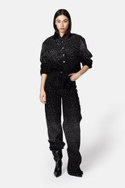 PANTALÓN ANSER NEGRO Y PLATA