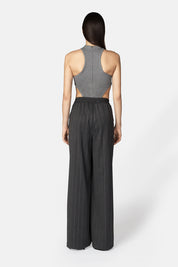 Pantalón Norma gris lurex