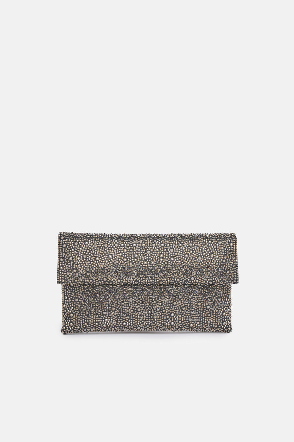 POCHETTE STRASS CARENA NERA-GRIGIA