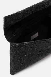 POCHETTE STRASS CARENA NERA