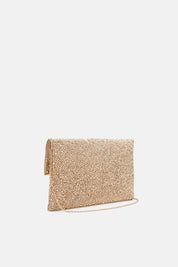 POCHETTE STRASS CARENA ORO