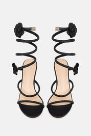 SANDALIAS CORAL NEGRO
