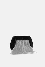 POUCH DORADO NERA-ARGENTO
