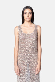 vestido largo dublino nude