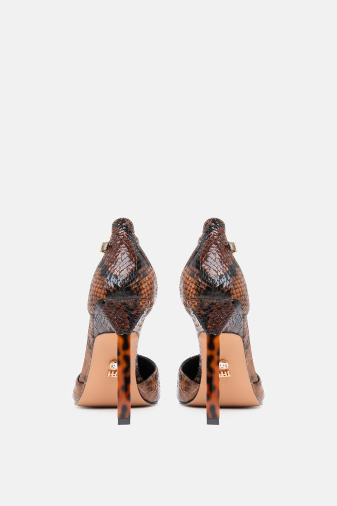DECOLLETE EMERIS BROWN SNAKE
