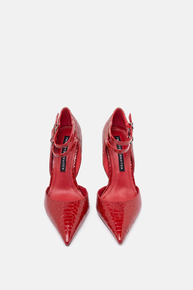 DECOLLETE ISKA ROSSO