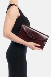 POCHETTE LARKEN BORDEAUX IN VERNICE