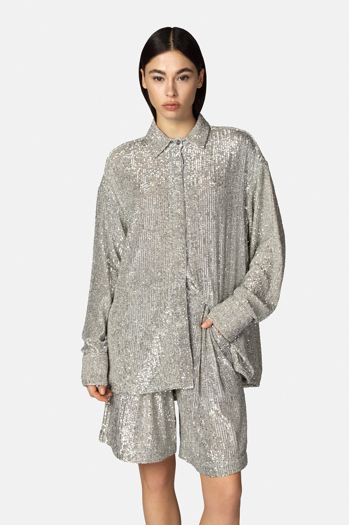 Camisa Melek Over Plata