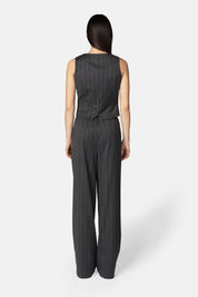Chaleco Norma gris lurex
