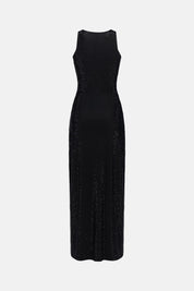 VESTIDO MIDI NEGRO MARINERO