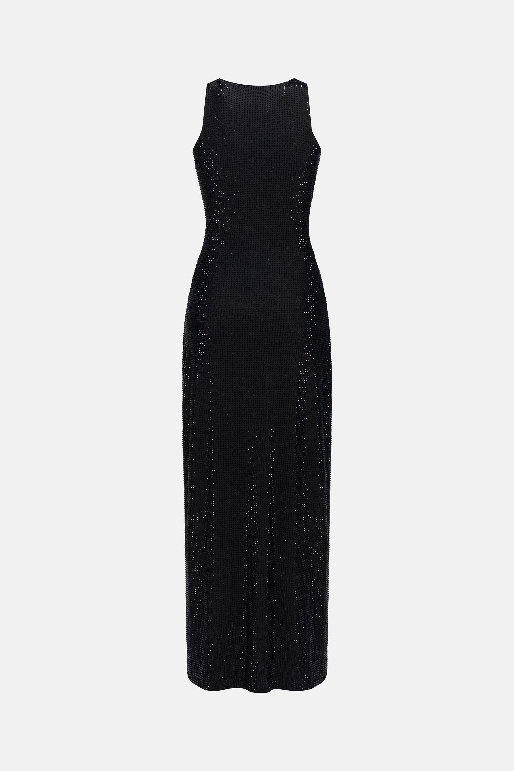 VESTIDO MIDI NEGRO MARINERO
