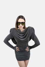 Vestido Mini "Opi" Plata