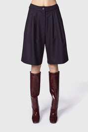 OLVIANE PANTALONI BLU BORDEAUX