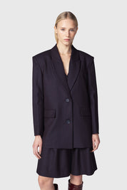 OLVIANE GIACCA BLU BORDEAUX