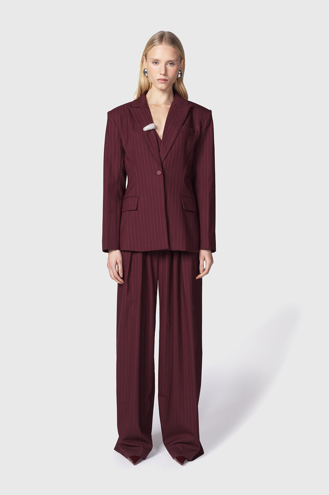 PLOVRA PANTALONE BORDEAUX