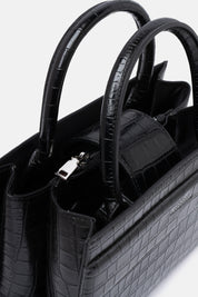 MINI TOTE BAG SERANE NERA CROCO