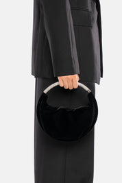 BOLSO MINI DE TERCIOPELO MERCURIO NEGRO