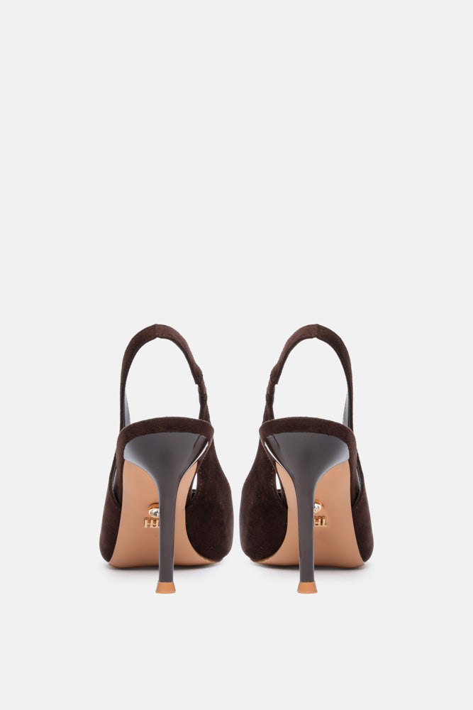 SLINGBACK VARNE' MARRONE