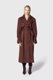 TRENCH VELIA MARRONE