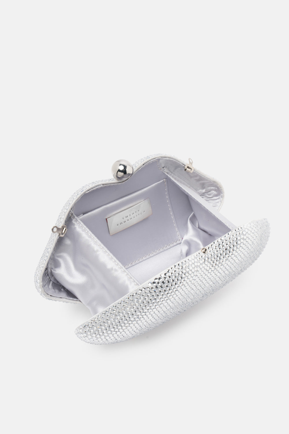 CLUTCH BOCCA YLENOR ARGENTO
