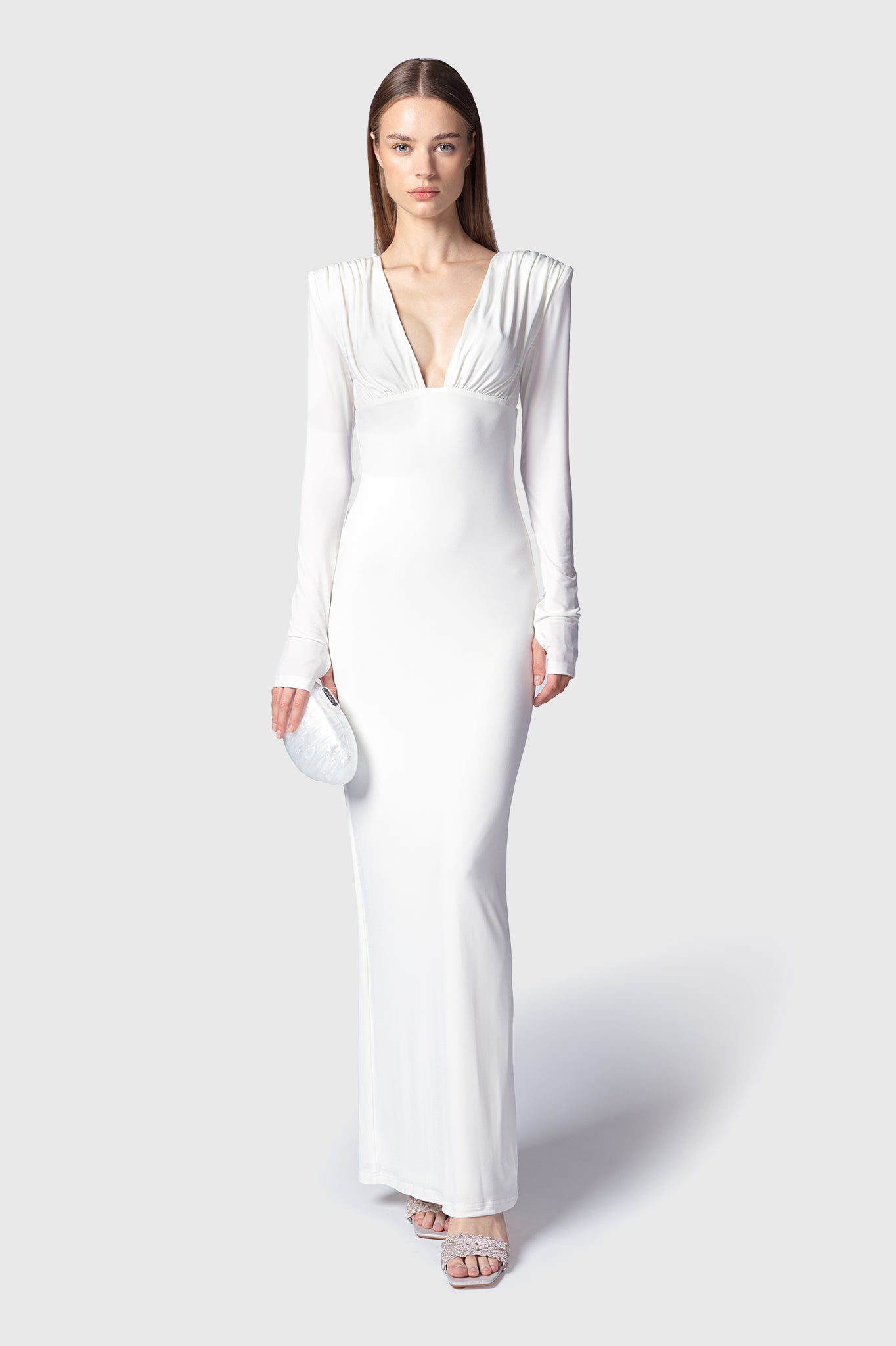 VESTIDO LARGO AYSEN BLANCO