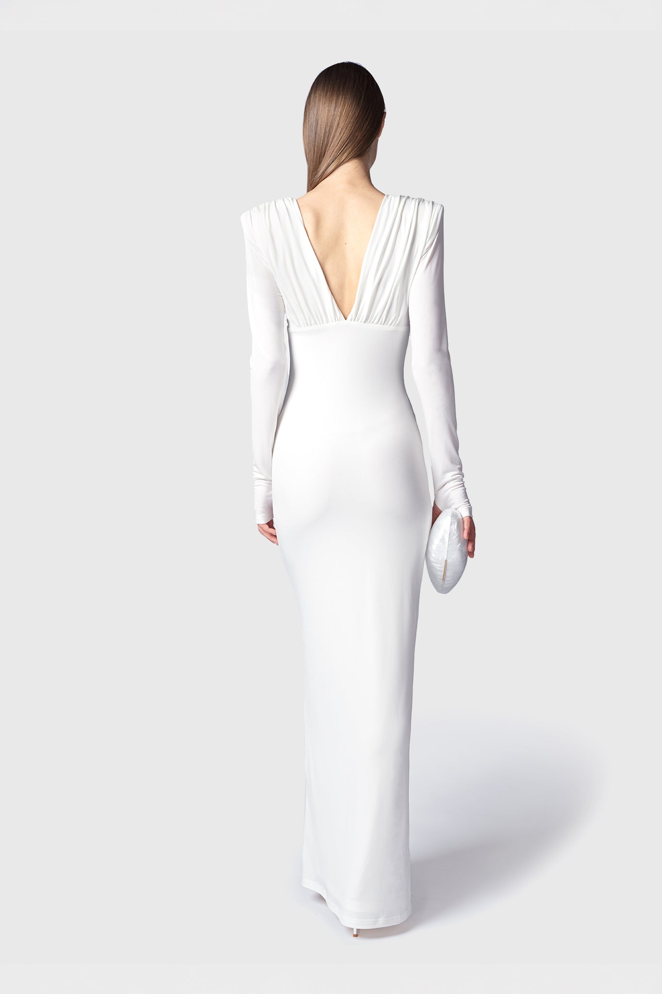 VESTIDO LARGO AYSEN BLANCO