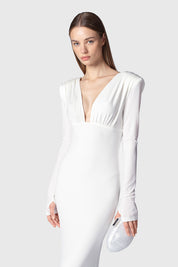 VESTIDO LARGO AYSEN BLANCO