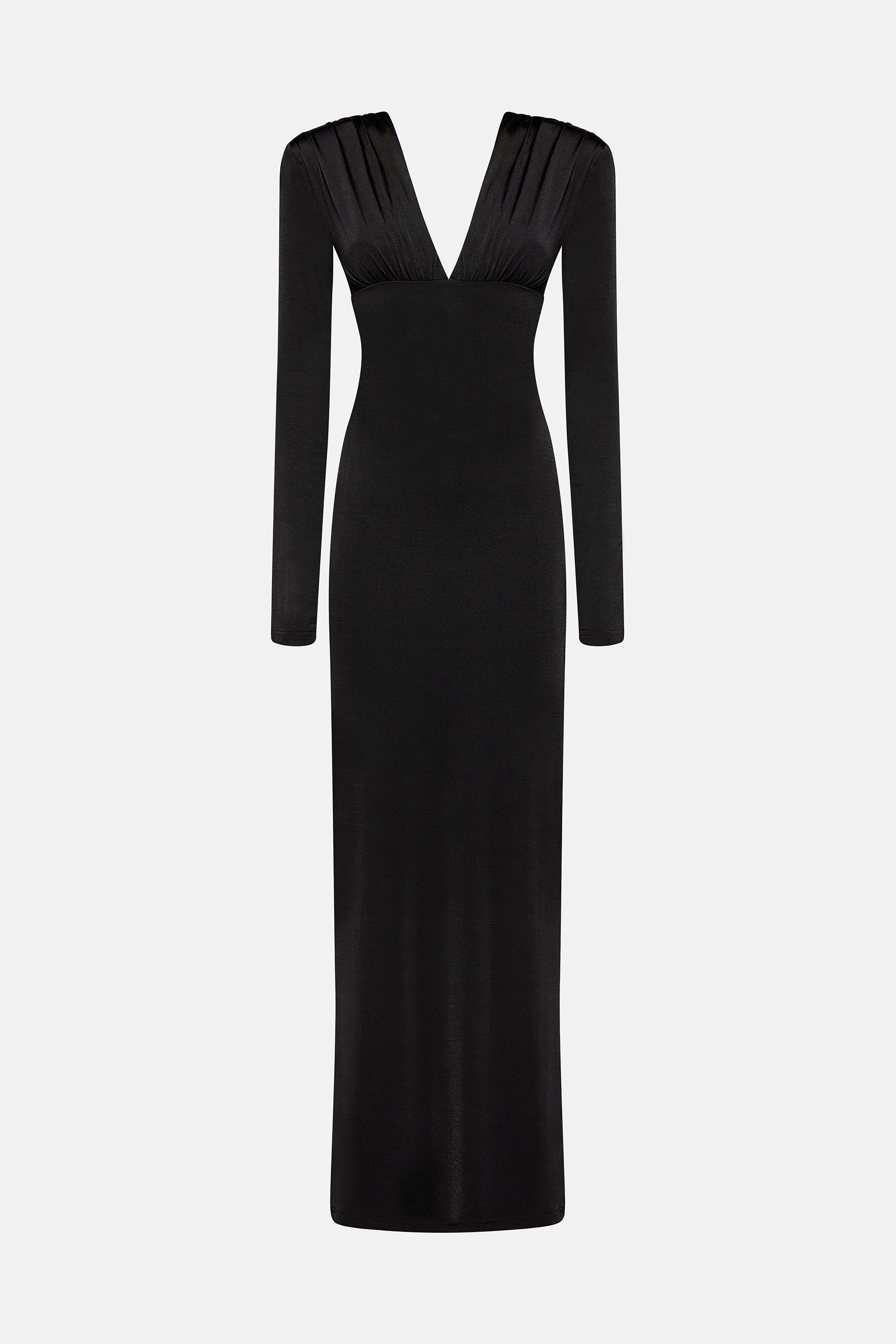 VESTIDO LARGO AYSEN NEGRO