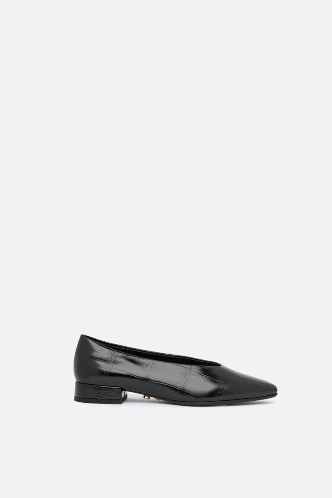 Eluva – ballerina nero | TWENTYFOURHAITCH – vista laterale