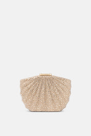 BOLSO DE MANO BONITO ORO