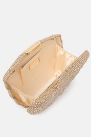 BOLSO DE MANO BONITO ORO