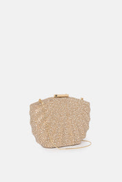 BOLSO DE MANO BONITO ORO