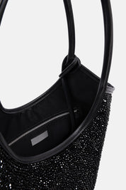 Borsa Nela Maxi nera TWENTYFOURHAITCH, dettaglio interno.