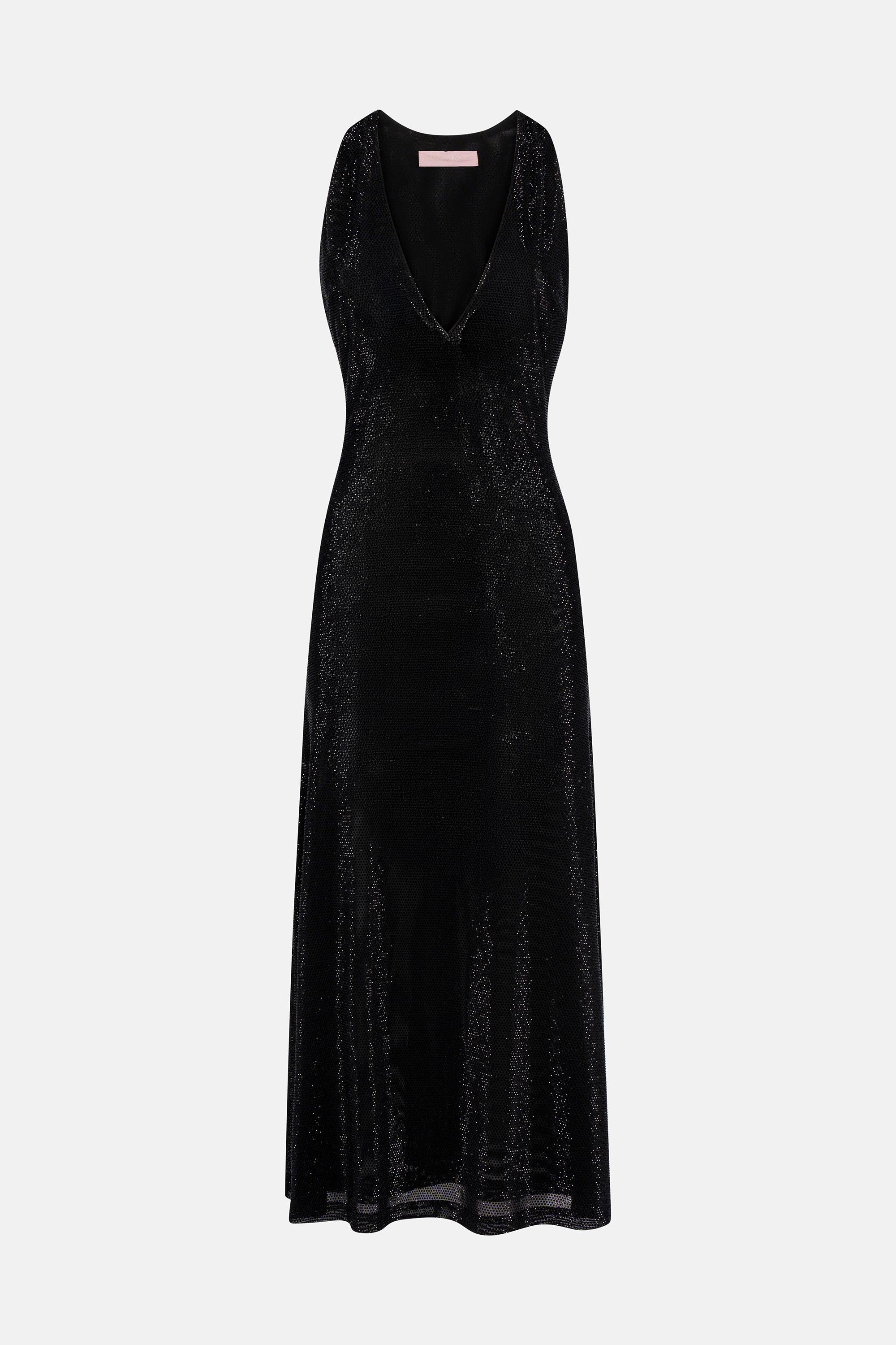 VESTIDO MIDI CATBA NEGRO