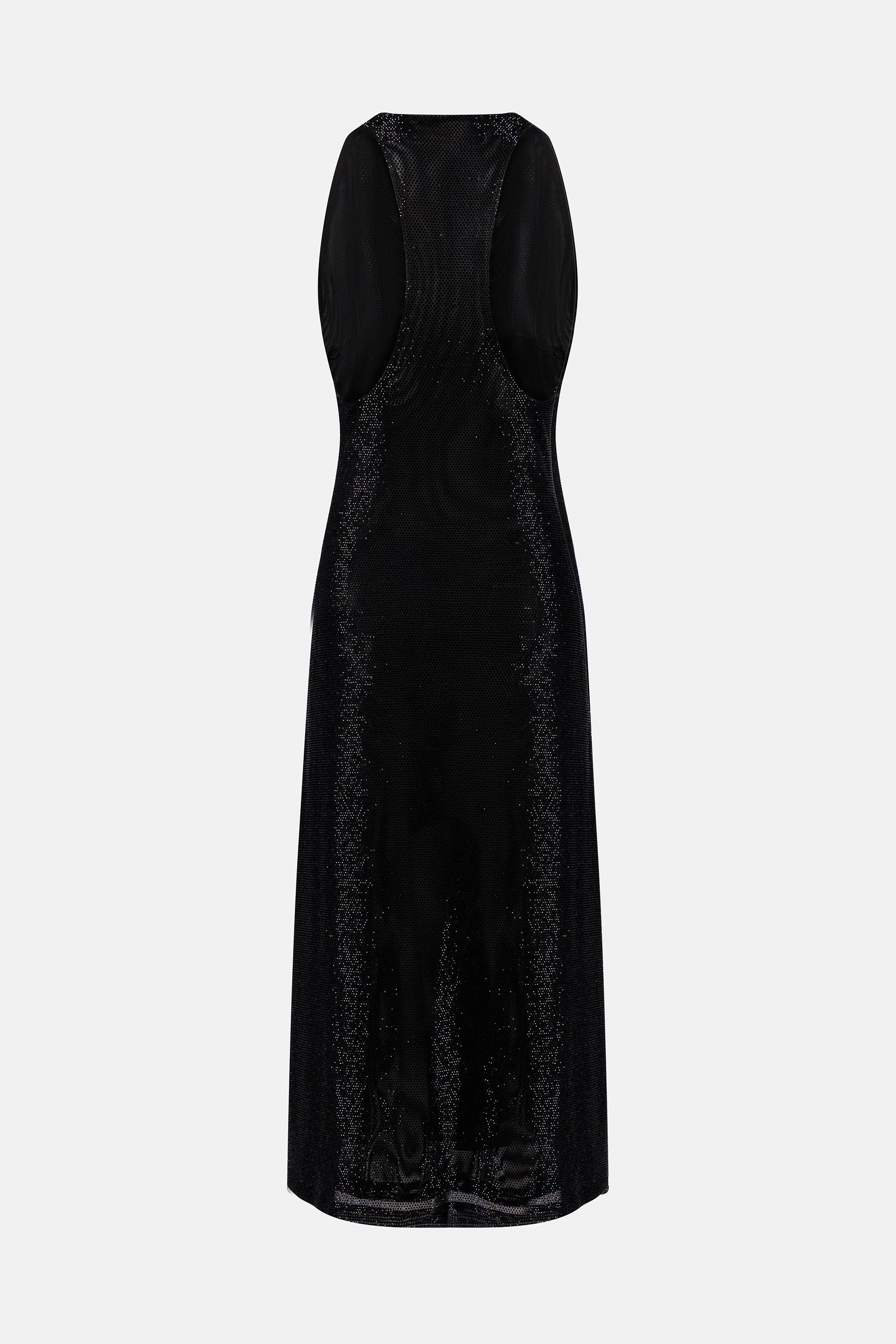 VESTIDO MIDI CATBA NEGRO