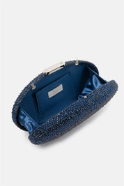 Indare – clutch blu | TWENTYFOURHAITCH – dettaglio