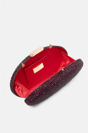 Indare – clutch bordeaux | TWENTYFOURHAITCH – dettaglio