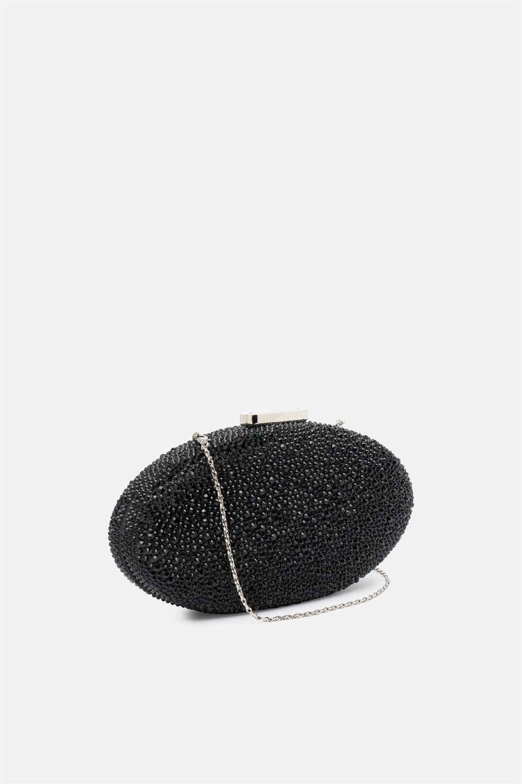 Indare – clutch nera | TWENTYFOURHAITCH – vista laterale