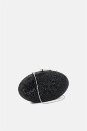 Indare – clutch nera | TWENTYFOURHAITCH – vista laterale