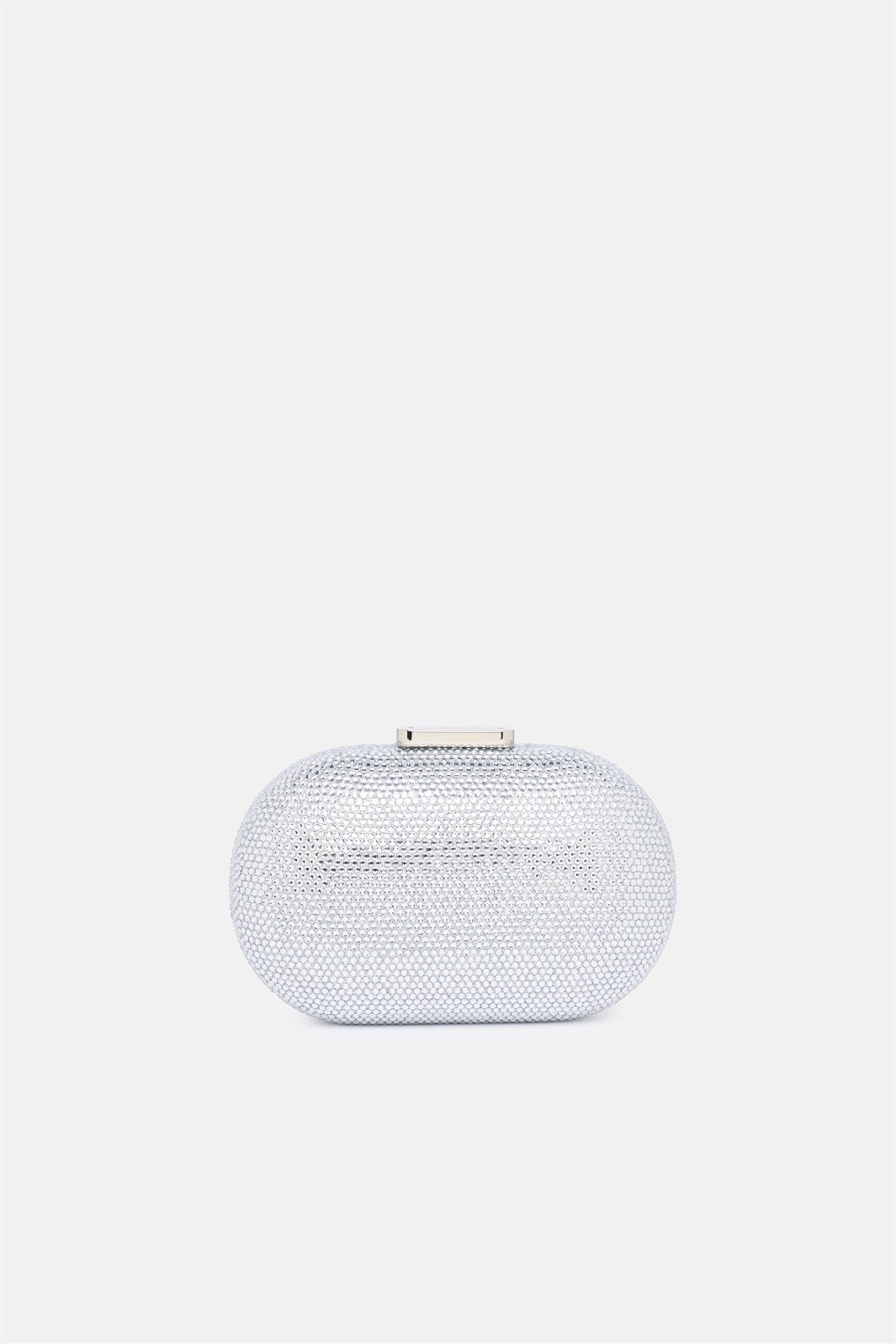 Isidora – clutch argento | TWENTYFOURHAITCH – vista frontale