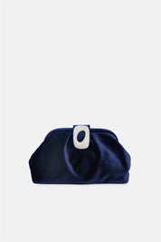 Kyreth – clutch blu | TWENTYFOURHAITCH – vista frontale