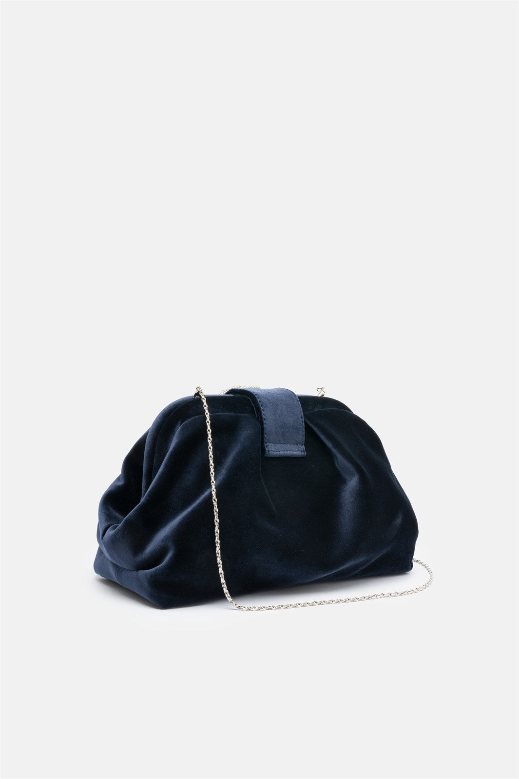 Kyreth – clutch blu | TWENTYFOURHAITCH – vista laterale