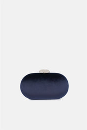 Milure – clutch blu | TWENTYFOURHAITCH – vista frontale