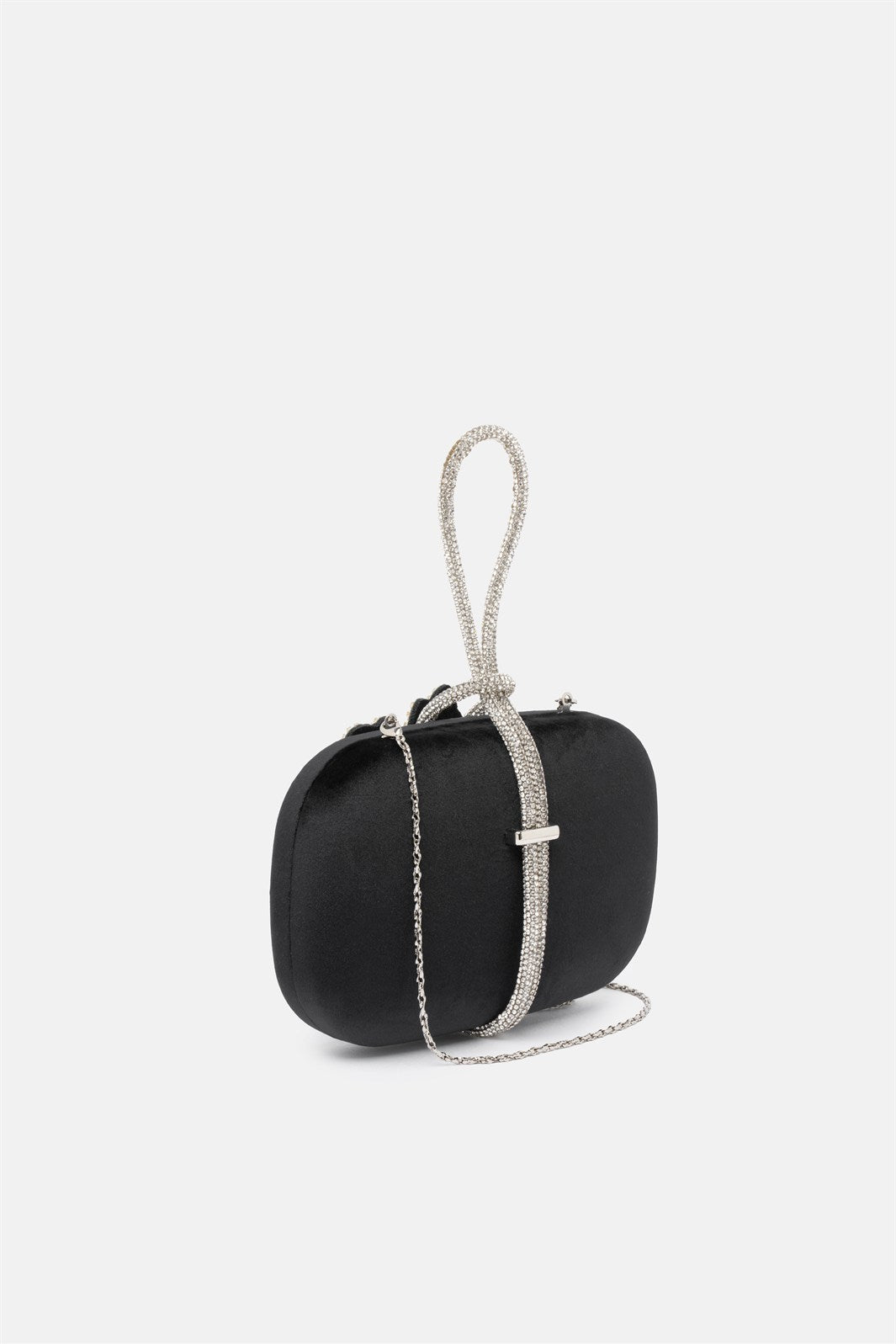 Vorla – clutch nera | TWENTYFOURHAITCH – vista laterale
