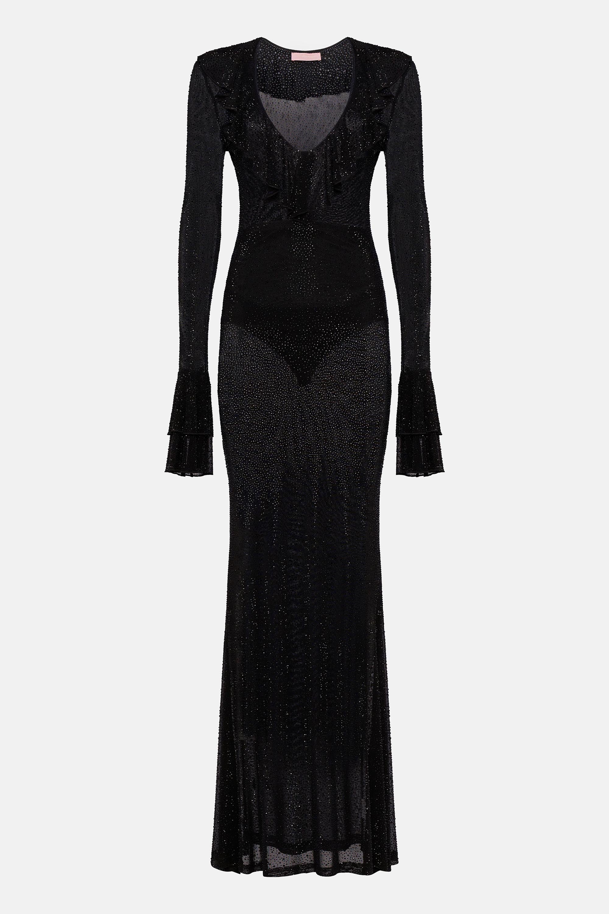 VESTIDO LARGO COVE NEGRO