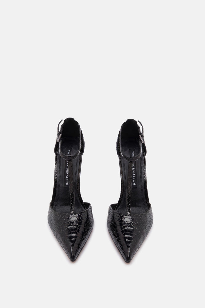 Emeris – décolleté black snake | TWENTYFOURHAITCH – vista frontale