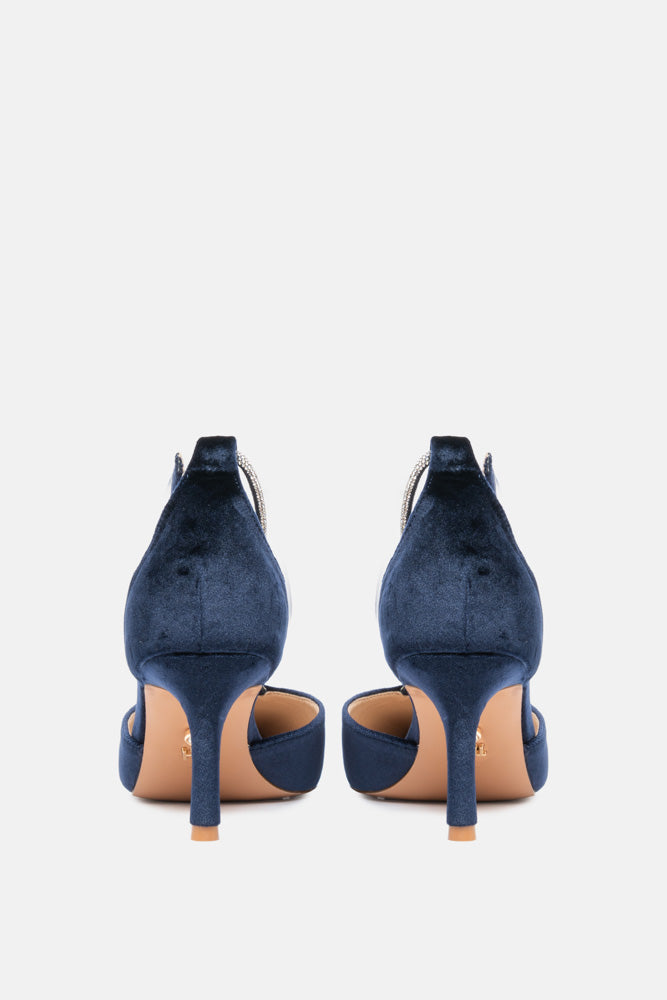 Feriel – décolleté blu | TWENTYFOURHAITCH – vista retro