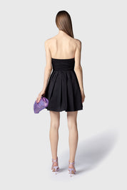 FLORES MINI VESTIDO NEGRO