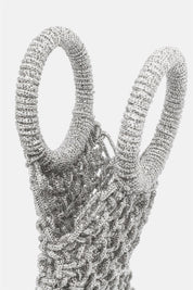Maronti – handbag argento | TWENTYFOURHAITCH – dettaglio