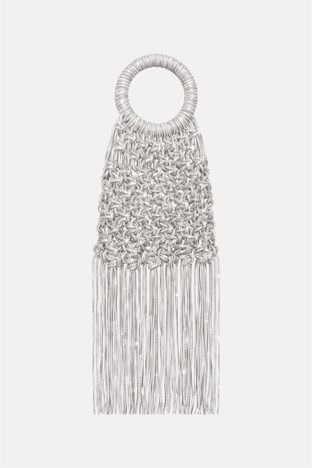 Maronti – handbag argento | TWENTYFOURHAITCH – vista frontale